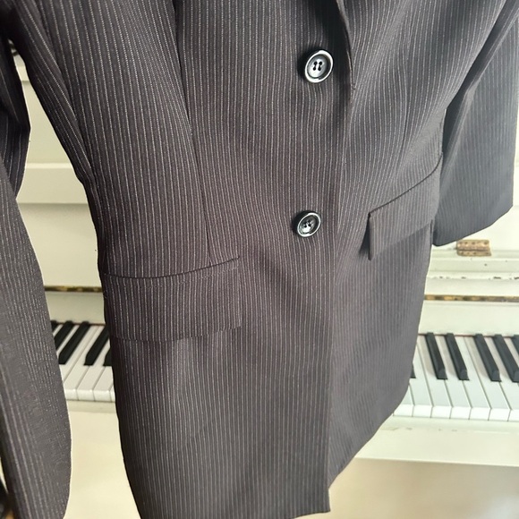 Dynamite Charcoal Pinstripe Skirt Set - Picture 12 of 16